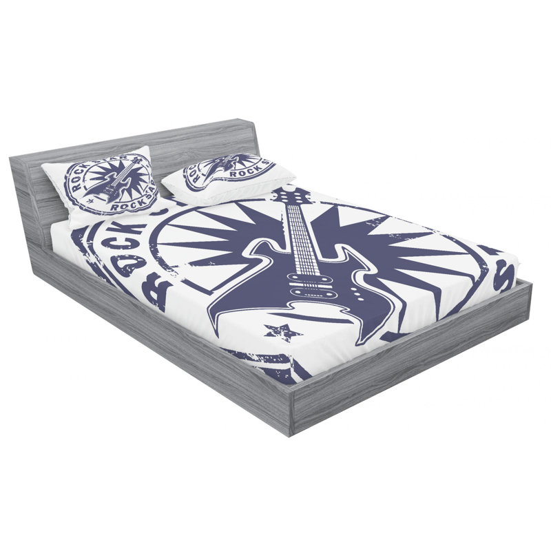 Microfiber Sheet Set, Queen Sheet Set with Fitted Sheet