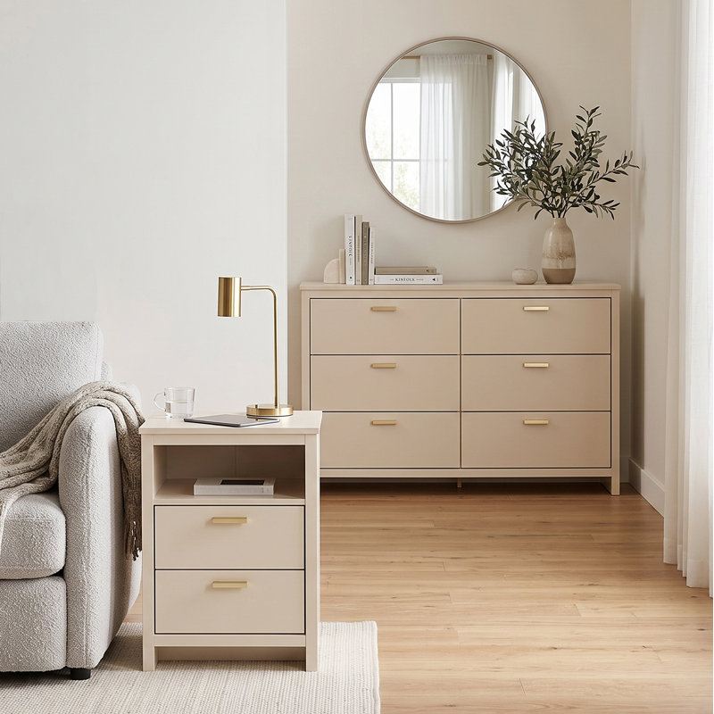 BONNY Piece Bedroom Set, Natural