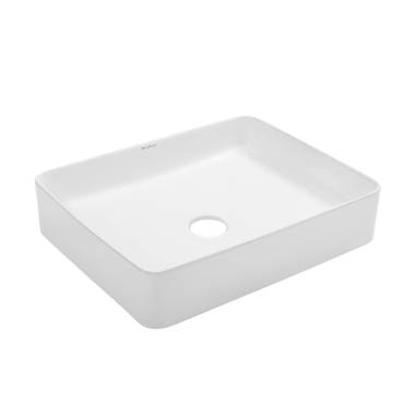 NEW LIGHT Rectangular ceramic handrinse basin By CERAMICA