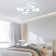 Hemion 25.4" White Dimmable Simple LED Flush Mount with Remote Control