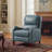 Beecher Traditional 28.75" Wide Genuine Leather Manual Club Recliner with Solid Wood Legs-292004020