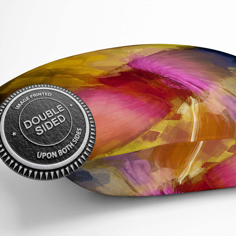 Abstract Square Throw Cushion, 55cm H x 55cm W x 20cm D