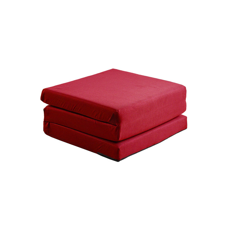 Dull 7cm Mattress Cube Futon  Mattress, Red