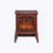HOMCOM Electric Fireplace Stove, 18" Freestanding Fireplace Heater with Realistic Flame, Overheating Protection, Portable, 750W/1500W-1293831025
