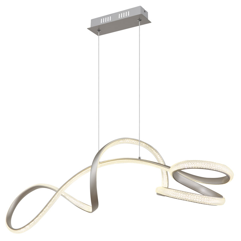 Dayra 1 - Light LED Pendant, Brushed nickel