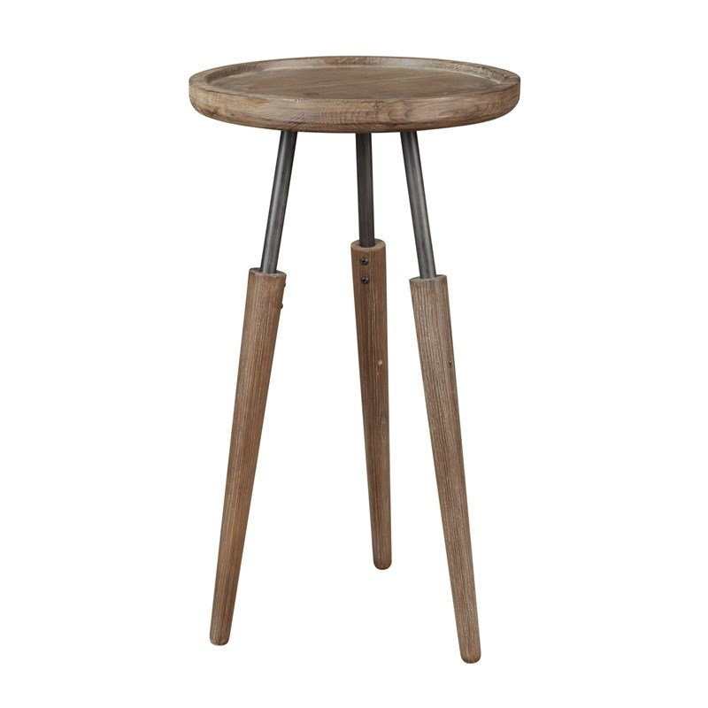 Ensemble de 3 tables d'appoint gigognes en bois récupéré Pembertly Row