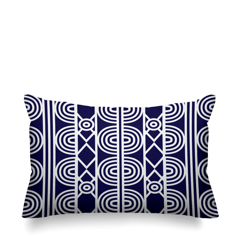 Housse et insert de coussin extérieur Isabis, Bleu marine