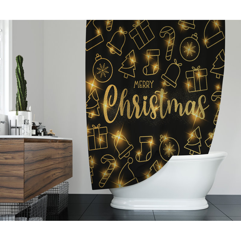 Borunda Shower Curtain, 70" H x 71" W