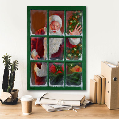 «Yurith Santa Window 4 on Canvas» par David Lindsley, reproduction