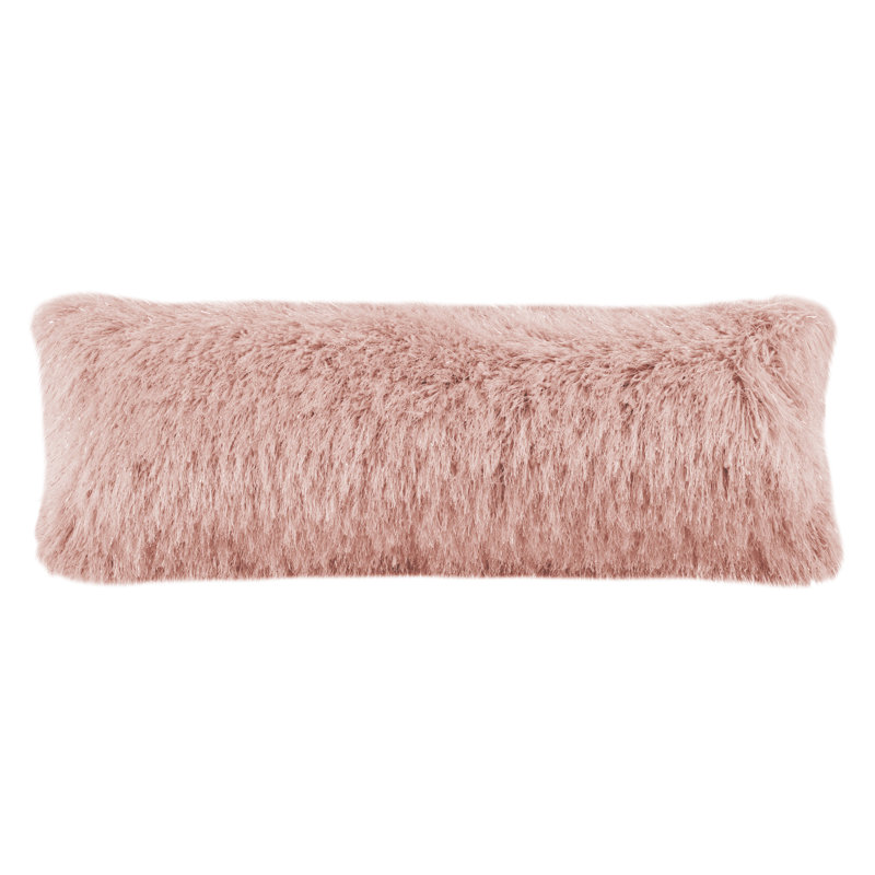  Pillow Cover and Insert, Metalic Silver, 12" H x 20" W x 2" D