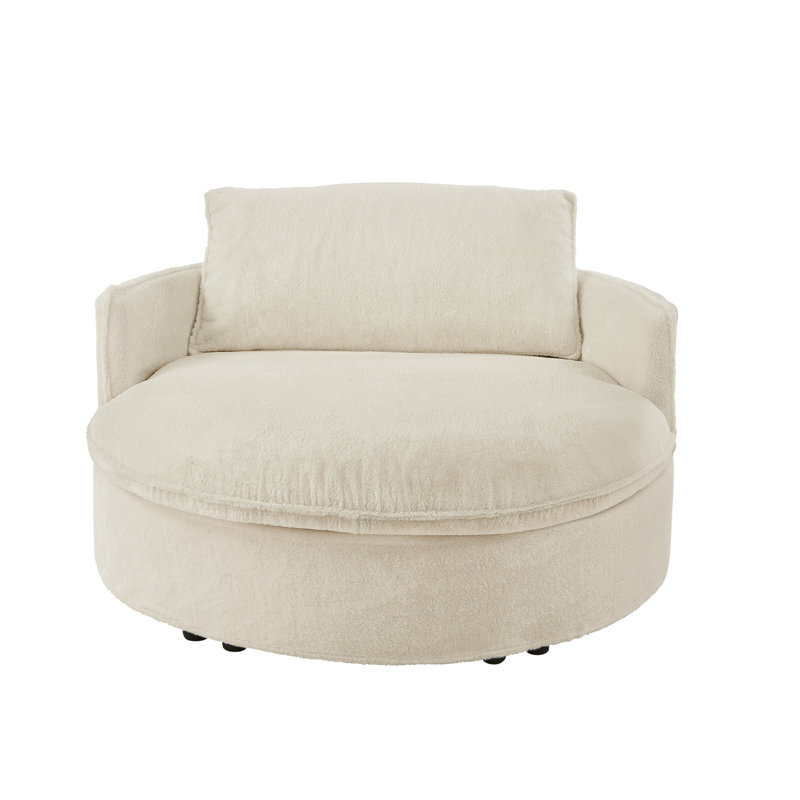 Fauteuil demi-tonneau 59 po, Beige