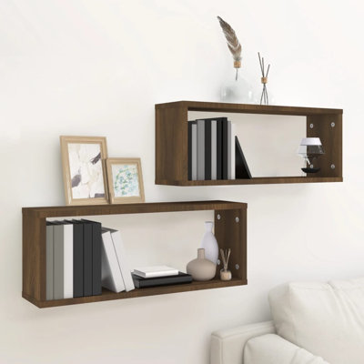 Losey 2 -Piece Wall Mounted Shelf