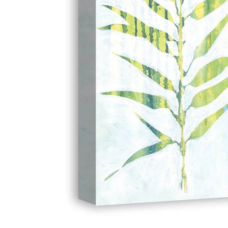 Watercolor Fern Leaf - Reproduction d'art graphique sur toile, H 60 po x l 20 po, Toile tendue