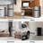 3.2 Cu.Ft Double Door Mini Fridge With Freezer For Dorm, Office, Bedroom-115843541