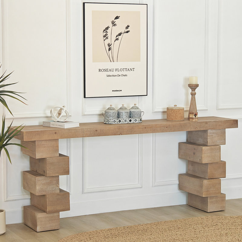 78" Wood Console Table