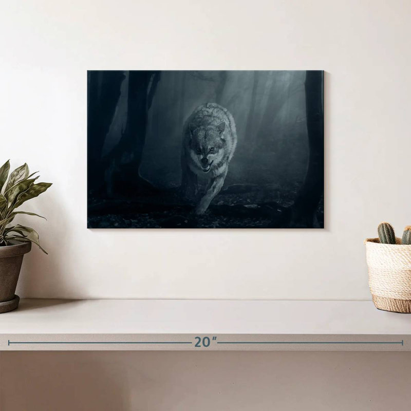Mad Wolf, 8" H x 12" W