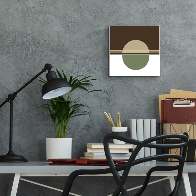 «Green Circle-Sunset» par Sabrina Balbuena, H 12 po x l 12 po x P 0,13 po
