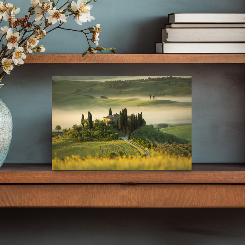 Tuscan Farmhouse Morning by Andreea Amaritei - Wrapped Canvas Print, 30.48 cm H x 45.72 cm W