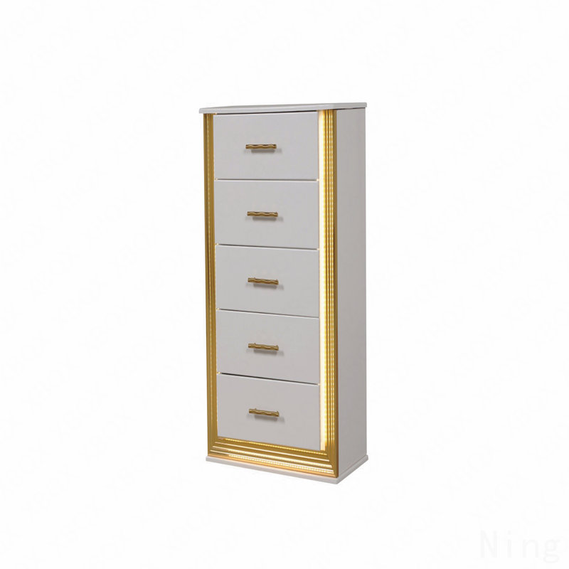 Commode à 5 tiroirs, fabrication contemporaine en bois