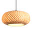 Pendant Light With Iron Frame, Adjustable Height, E27 Socket, 40 Cm Diameter, Natural Finish, For Dining Room Living Room Hallway (Bulb Not Included)