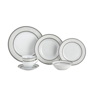 Porcelain China Dinnerware Set 24 Piece - Service for 4