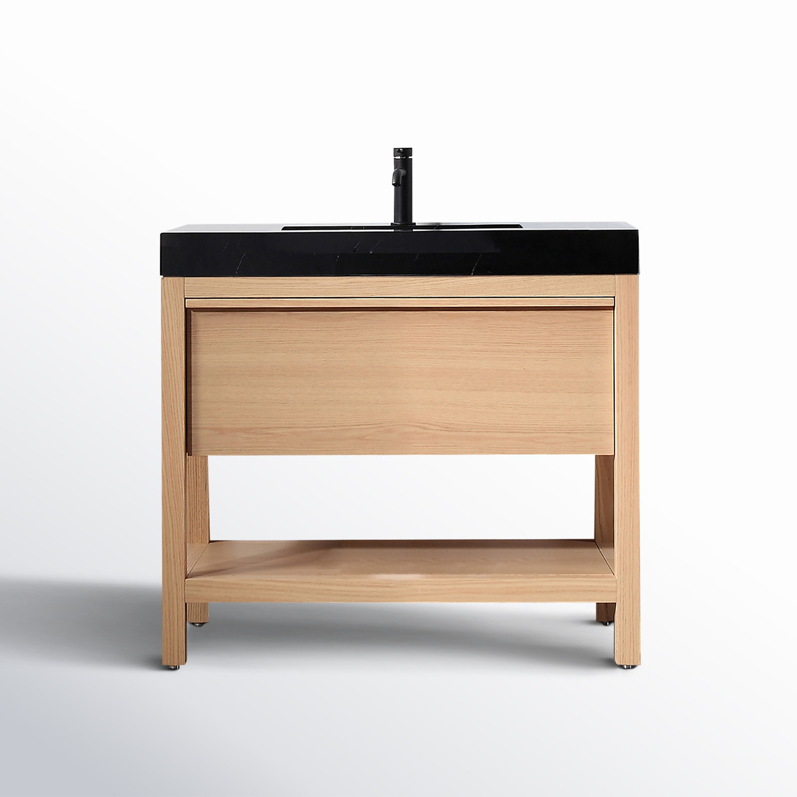 Ariane 36" Cedar Single Bathroom Vanity, Whitewash Oak