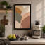 Soft Geometric Harmony Minimalist - Wrapped Canvas-365580087-365580080
