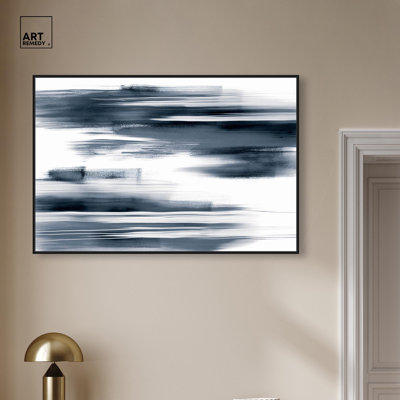 «Blue Mirage II», art mural bleu par 