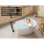 Baignoire autoportante ovale en acrylique de style moderne idéale pour un bain relaxant