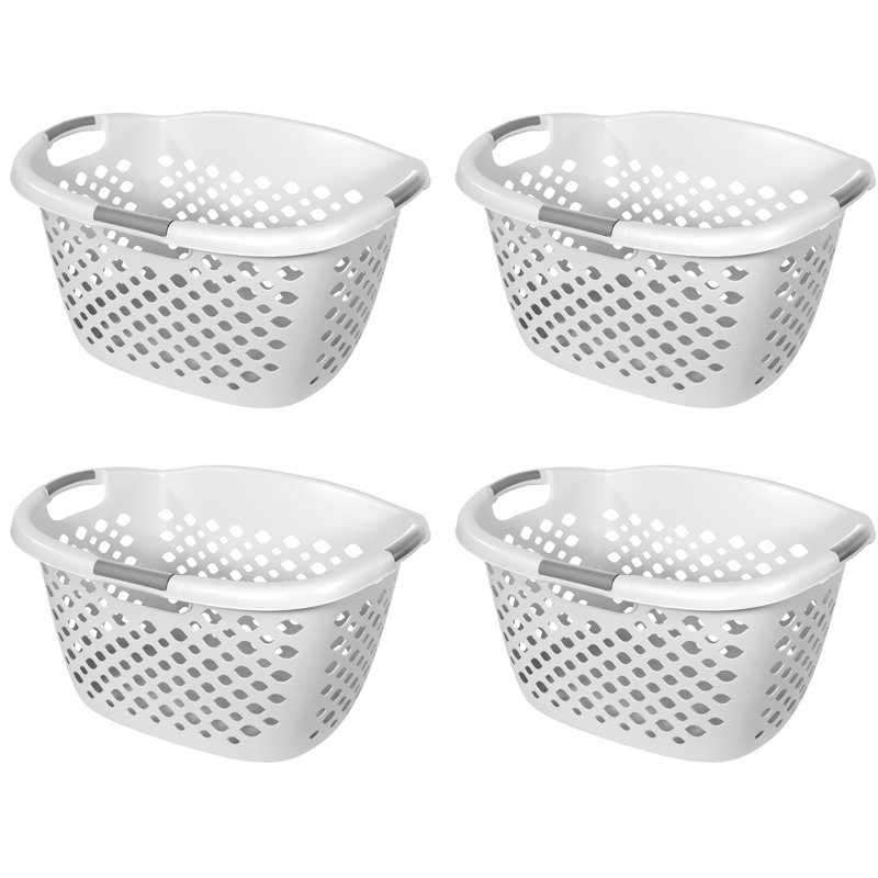 Wayfair Basics Hip-Grip Laundry Basket 1.75 Bu