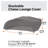 Khalil Eco-Friendly Stacked Vented Water Resistant Patio Chaise Lounge Cover