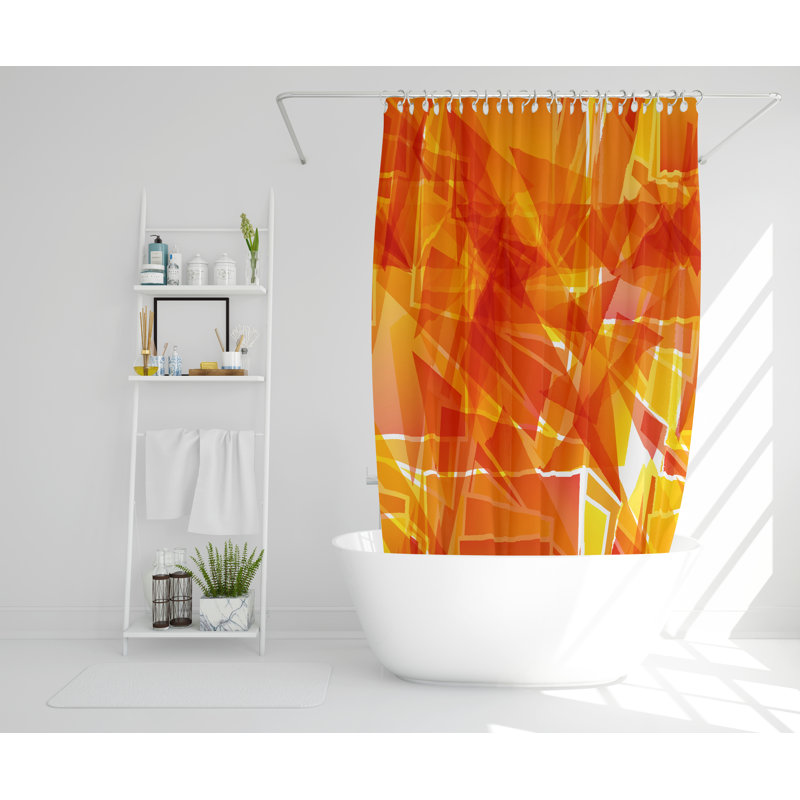 Weylyn Polyester Shower Curtain, 177cm H x 177cm W