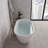 54" Streamline Soaking Freestanding Tub With Internal Drain-108964620