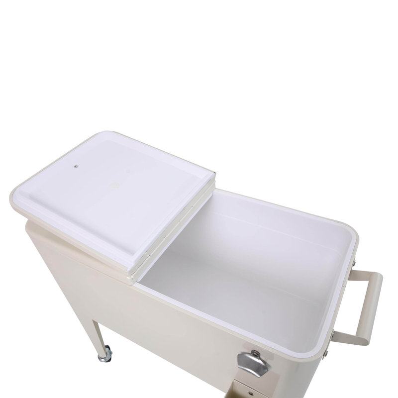 Icy Cool Box On Wheels, Beige