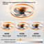 Ventilateurs de plafond avec lumières à DEL à intensité variable Installation encastrée de ventilateurs de plafond modernes-116467020