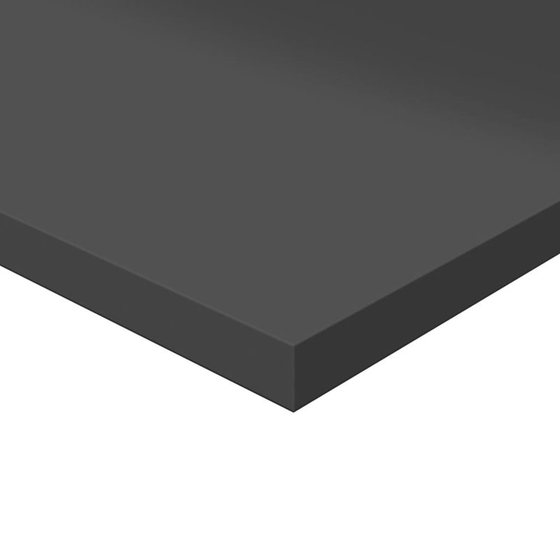 Tablettes flottantes étagères murales, H 0,6 po x l 15,7 po x P 19,7 po, Gris à haute brillance