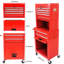 6 Metal Tool Cabinet With Lock And Wheels - 220Lbs, Red Storage 15Kg Drawer, Workshop-1485006377