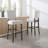 Upholstered Counter Stool with Solid Wood Frame-87378905-87378902