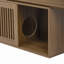 Meuble télé Mid-Century Morden en noyer avec table extensible