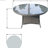 Round Aluminum Wicker Dining Table – (53.15" Diameter X 28.35" H)-655455691