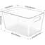 Bacs de rangement transparents pour garde-manger, 10 bacs de rangement en plastique avec poignée pour la cuisine, le réfrigérateur, le congélateur, l'organisation des armoires et le rangement