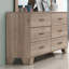 Commode double 6 tiroirs avec miroir Kaliana