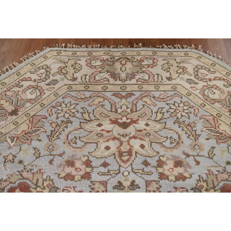 Tapis oriental traditionnel octogonal 6 x 6
