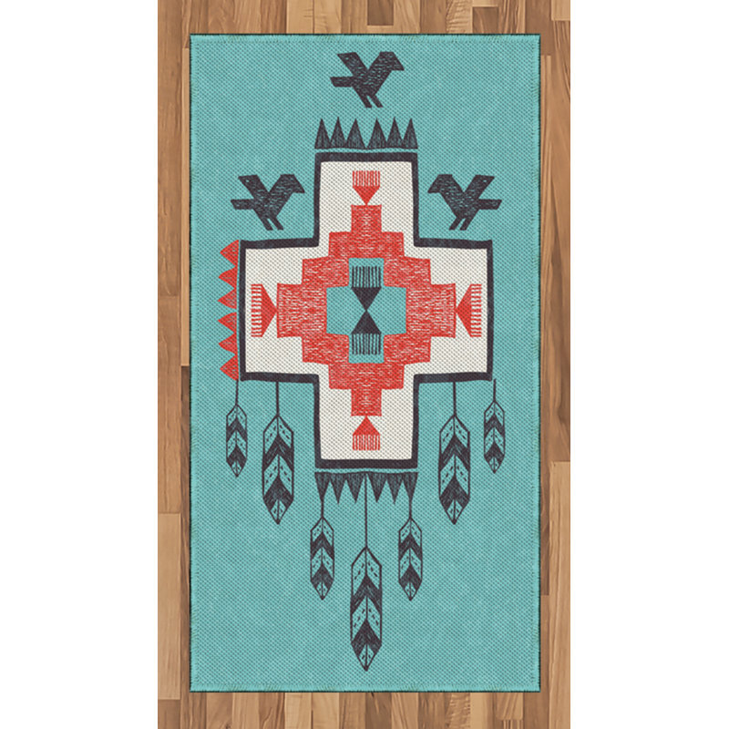 Tapis décoratif Tribal, Rectangle 2 pi 7 po x 5 pi