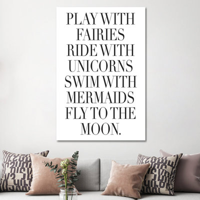 Play With Fairies by Honeymoon Hotel - Wrapped Canvas Print
