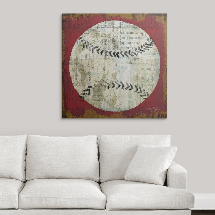 « i » par michael mullan, reproduction d’art Ball, H 35 po x l 35 po x P 1,5 po, Toile