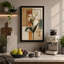 Lily and Geometry Botanical - Wrapped Canvas-795046816-795046817