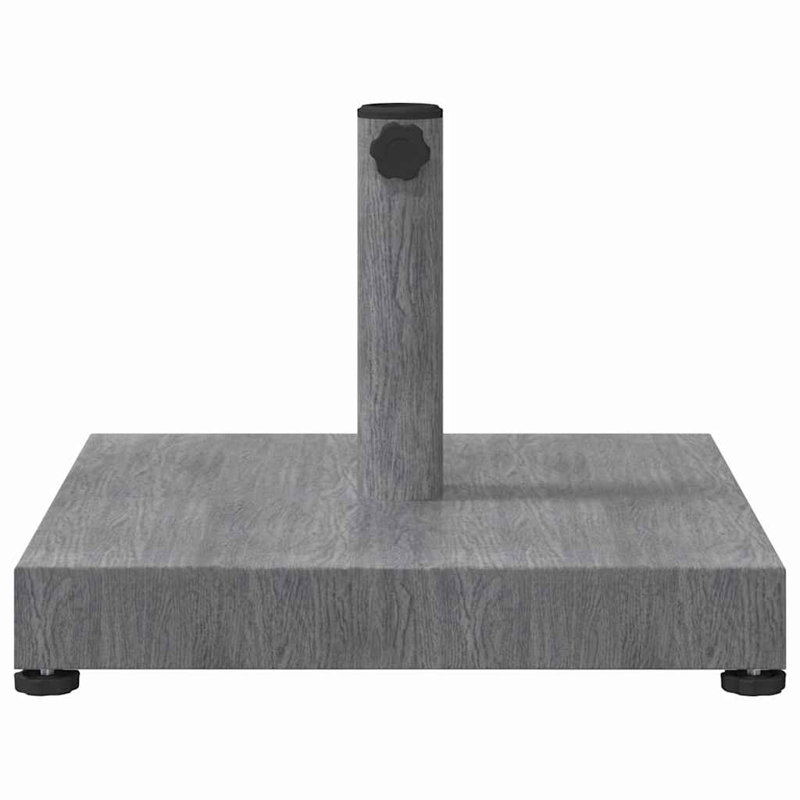 Steel Umbrella Base, Dark Wood