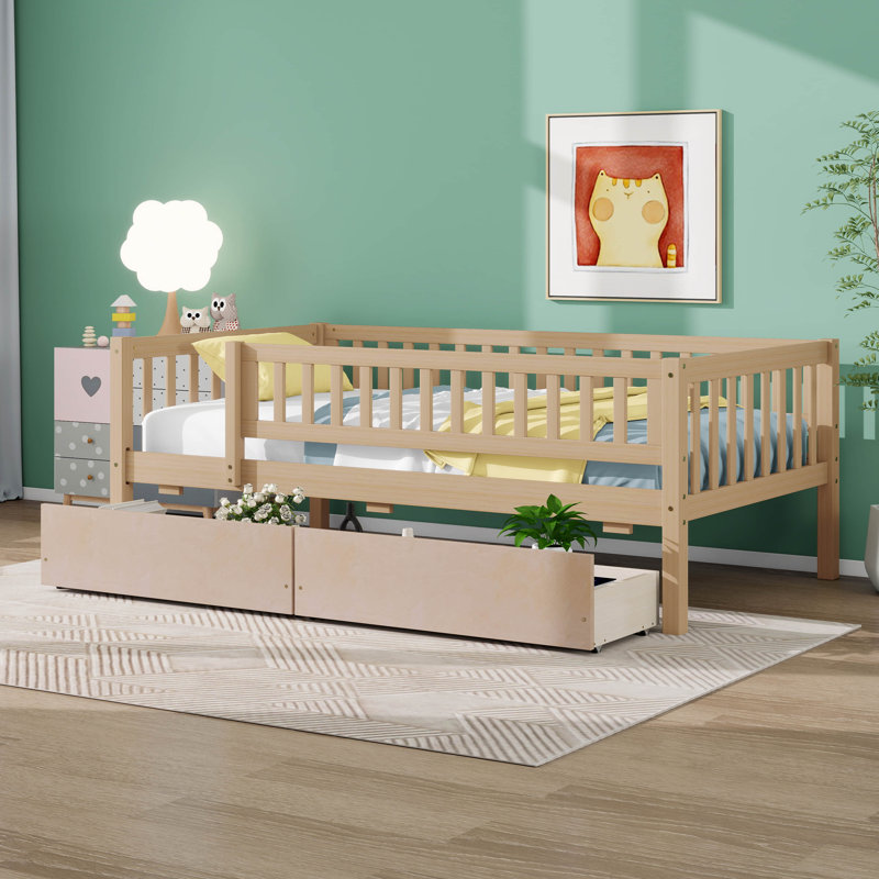 Borremans Twin 2 Drawer Slats Daybed, Natural