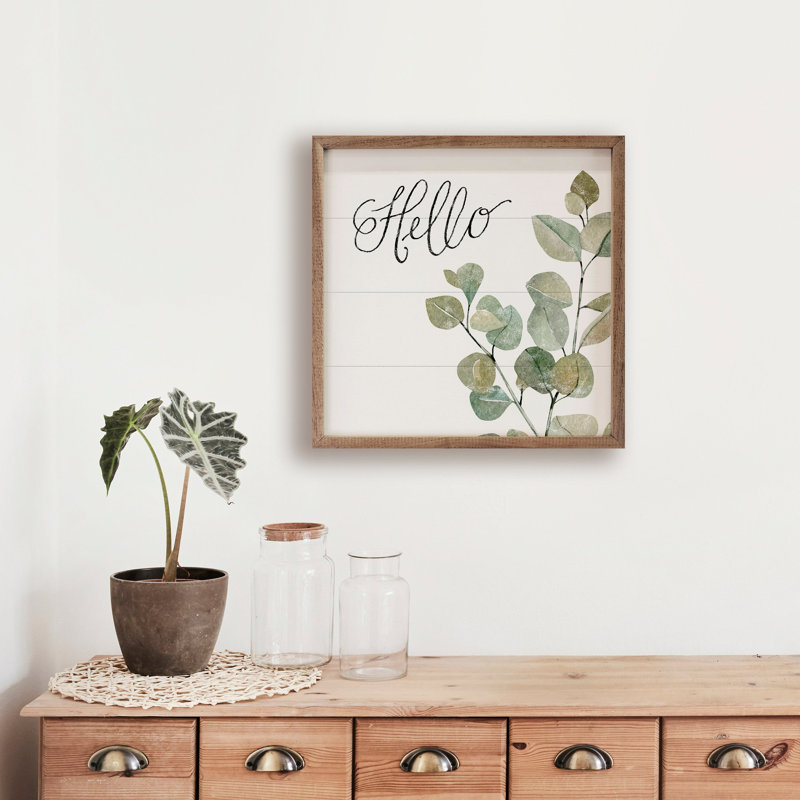 Hello Eucalyptus White, 4" H x 4" W